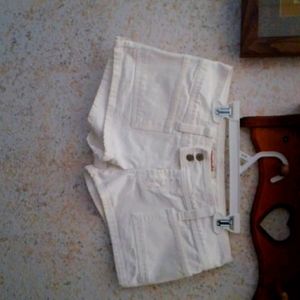 Abercrombie and Fitch, white shorts